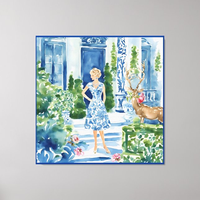 Somebody ate all the roses canvas print (Front)