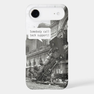 Somebody Call Tech Support Train Wreck iPhone 17 Air Case