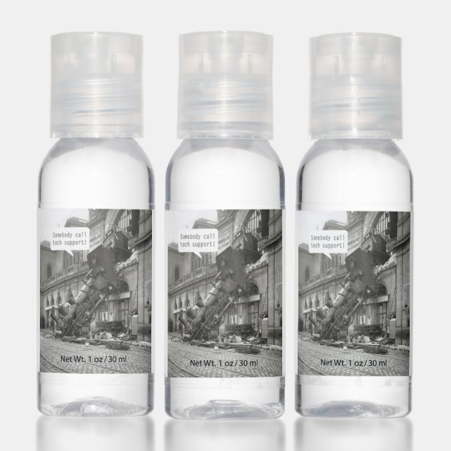 Somebody Call Tech Support Train Wreck Hand Sanitizer (Set)