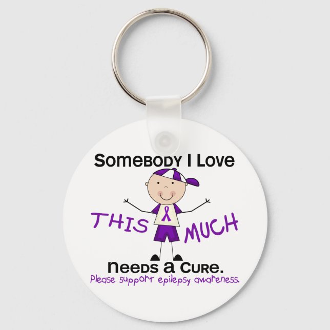 Somebody I Love - Epilepsy (Boy) Keychain (Front)