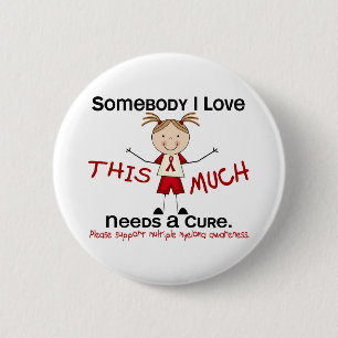 Somebody I Love - Multiple Myeloma (Girl) Pinback Button
