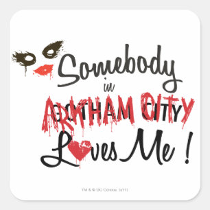 Somebody in AC Loves Me Square Sticker