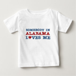 Somebody In Alabama Loves Me Baby T-Shirt