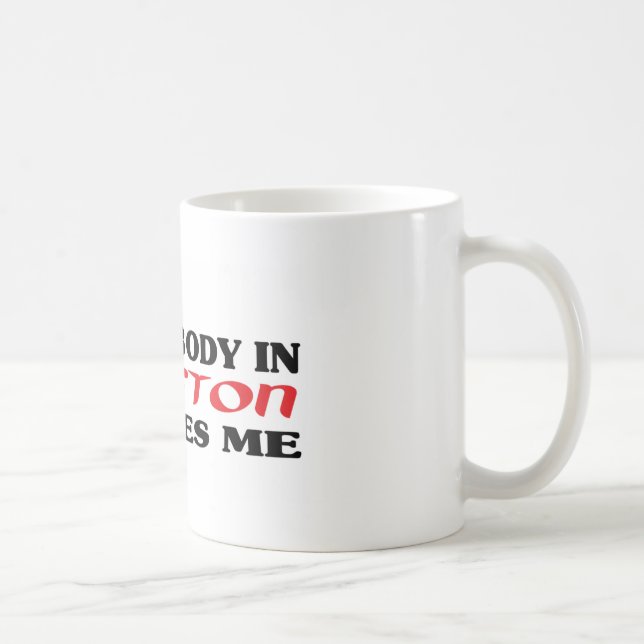 Somebody in Boston loves me t shirt Coffee Mug (Right)