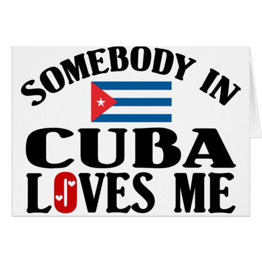 Somebody In Cuba Cards (Front Horizontal)