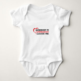 Somebody In Edinburgh Loves me Baby Bodysuit