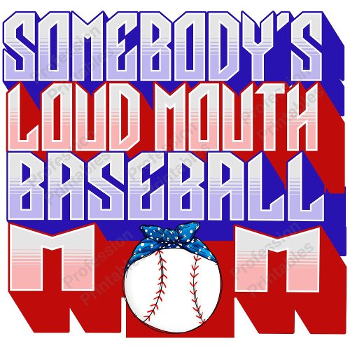 Somebodys Loud Mouth Baseball Mom T_Shirt