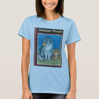 Somebody's Pussies Babydoll T by Artist Louis Wain T-Shirt