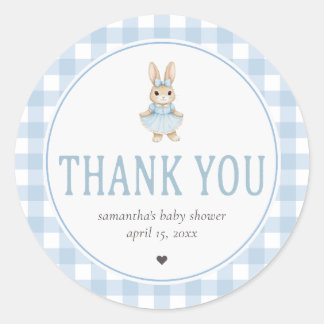 Somebunny Baby Shower Classic Round Sticker