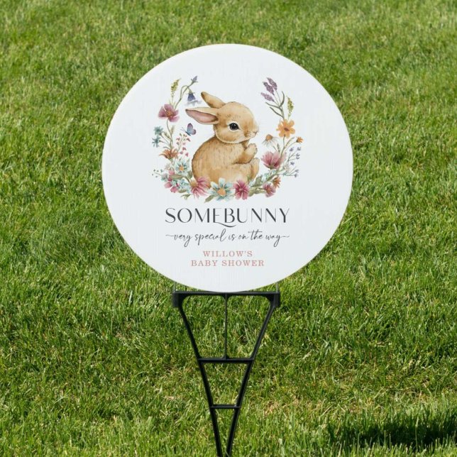 Somebunny Baby Shower Wildflower Yard Sign (Creator Uploaded)
