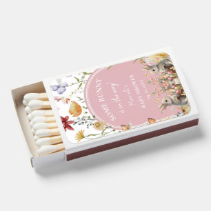 SomeBunny Easter Wildflower Baby Shower Matchboxes