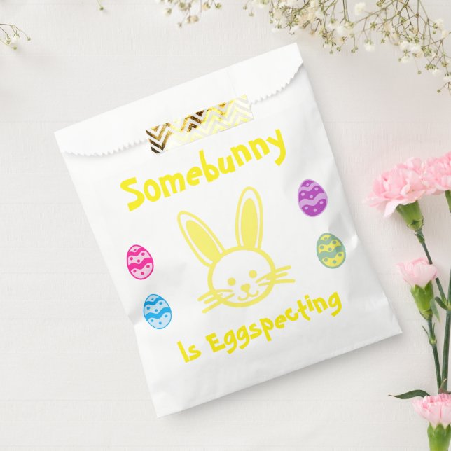 Somebunny Is Eggspecting Easter Pregnancy Favor Bag (Sealed)