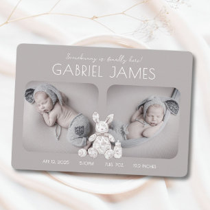 Somebunny Is Here Birth Announcement Card