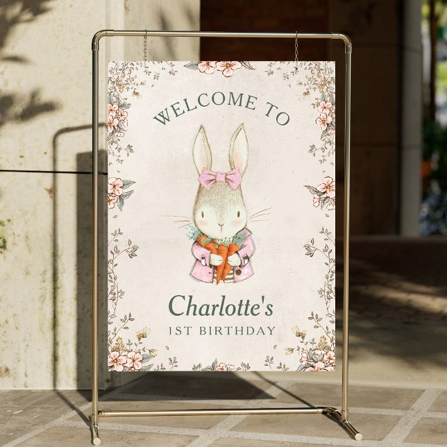 Somebunny is Turning One Birthday Welcome Sign (Creator Uploaded)