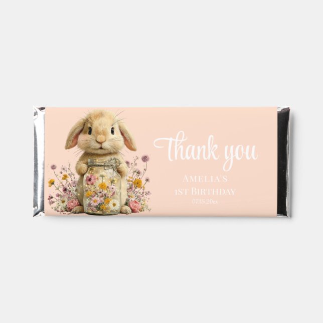 Somebunny is Turning One Chocolate Bar Wrappers (Front)