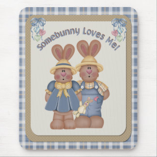 Somebunny Loves Me - Mousepad