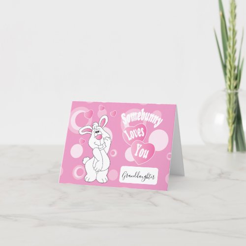 Somebunny Loves You  Easter Holiday Card