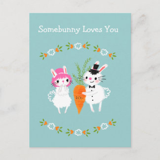 Somebunny Loves You Postcard