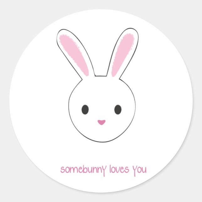 Somebunny loves you stickers (Front)