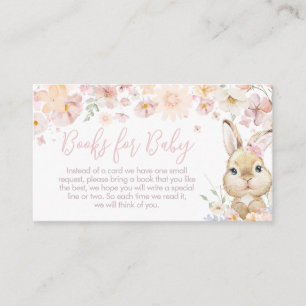 Somebunny Rabbit Baby Shower Books for Baby Enclosure Card