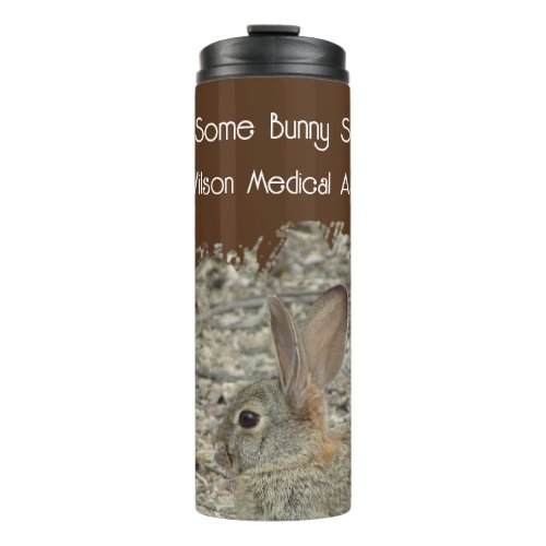 Somebunny Special Funny Brown Bunny Employee Team Thermal Tumbler