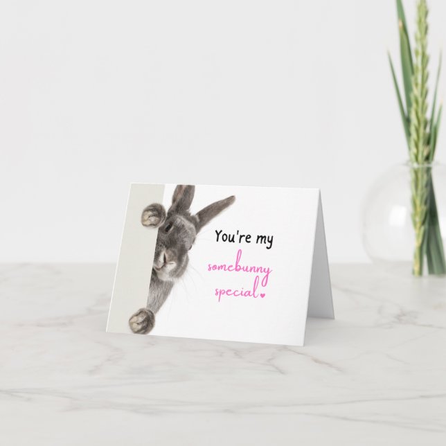 Somebunny Special Letterpress Thank You Card (Front)