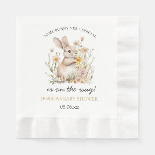 Somebunny Special Wildflowers Spring Baby Shower Napkins