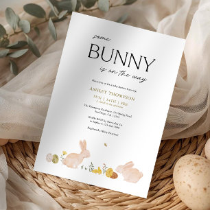 Somebunny Spring Easter Baby Shower Invitation