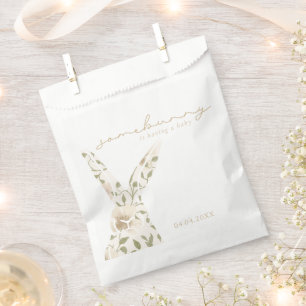 Somebunny Spring Easter Floral Baby Shower Favor Bag
