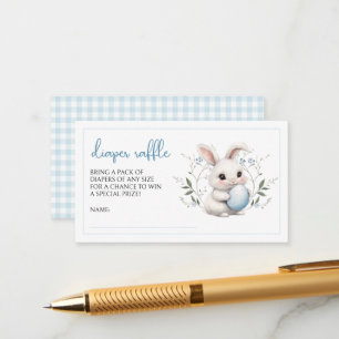 Somebunny Sweet Easter Baby Shower Diaper Raffle Enclosure Card