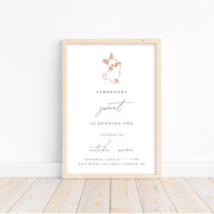 Somebunny Sweet Spring Easter Girls Welcome Sign