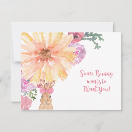 Somebunny Thank You Notes for Birthday or Easter Invitation