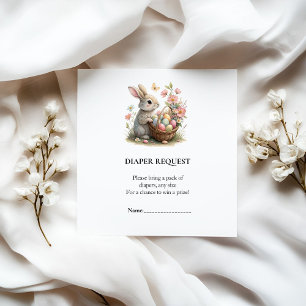 Somebunny Wildflower Baby Shower Diaper Raffle Enclosure Card