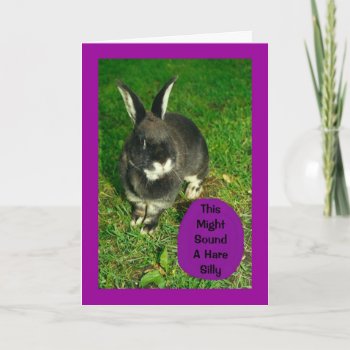 Somebunny Wishes You Happy Easter! Card by MortOriginals at Zazzle