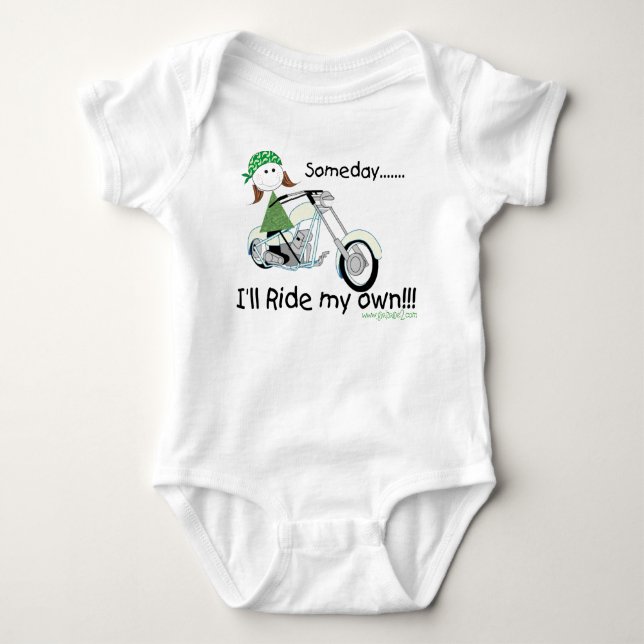 Someday I'll Ride My Own (Infant Baby Bodysuit (Front)