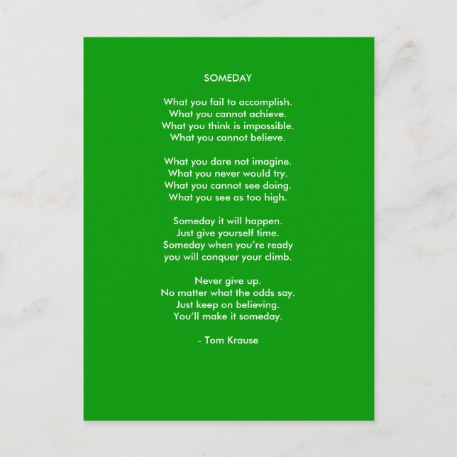 Someday Postcard (Front)