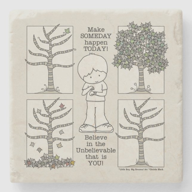 Someday Stone Coaster (Front)