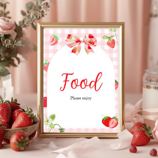 Someone Berry Sweet Baby Shower | Food Table Sign