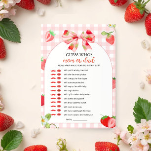 Someone Berry Sweet Baby Shower Guess Who Invitation