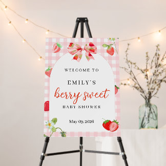Someone Berry Sweet Baby Shower Welcome Sign