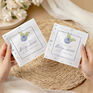 Someone Berry Sweet Blueberry Baby Shower Napkins