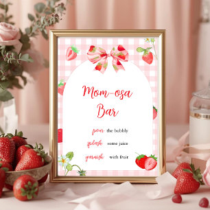 Someone Berry Sweet Mom-osa Bar Table Sign