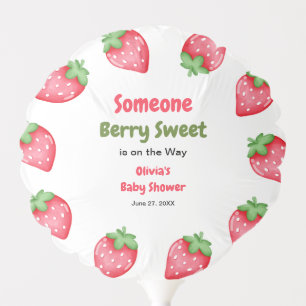 Someone Berry Sweet Strawberry Baby Shower  Balloon