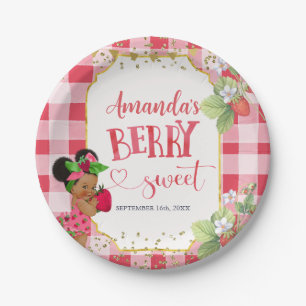 Someone Berry Sweet Strawberry Girl Baby Shower Paper Plates