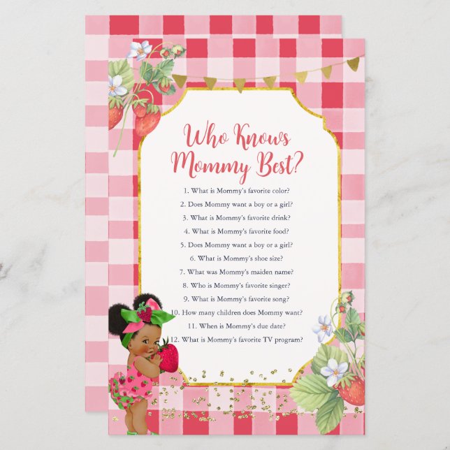 Someone Berry Sweet Strawberry Who Know Mommy Best (Front/Back)