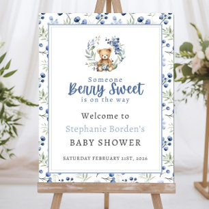 Someone Berry Sweet Welcome Sign: Teddy Bear Baby  Foam Board
