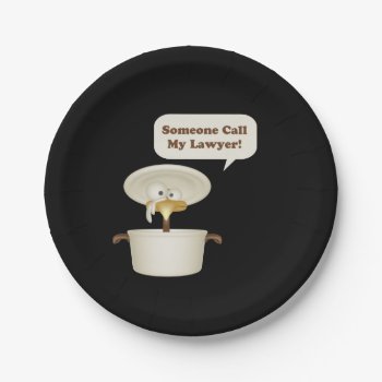 Someone Call My Lawyer Paper Plates by Ricaso_Occasions at Zazzle