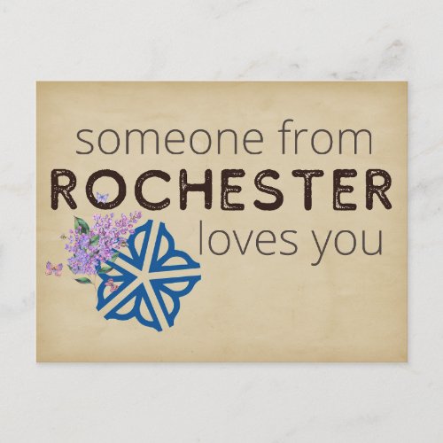 Someone From Rochester Loves You Postcard