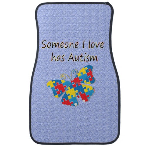 Someone I love has autism multi Car Floor Mat