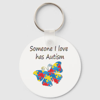 Someone I love has autism (multi) Keychain